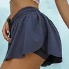Women's Shorts Summer Women Fitness High Waisted Sport Casual Solid Short Fashion Lace-up Ruffle Beach