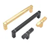 128 160 192 256mm pull fashion diamond wardrobe cupboard door handle black gold kitchen cabinet dresser drawer knob handle