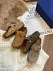 Terlik Yeni Boston tıkanıklığı Sıkıcı Sandalet Tasarımcısı Yaz Cork Düz Slaytlar Deri Deri Favori Plaj Tulu Büyük Head Arizona Mayari Sandal Moda 36-45