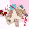 Christmas Decorations Vintage Gift Cards Kraft Paper Xmas Tree Hanging Tags Navidad Year Party Card Decor ToolChristmas