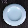 접시 둥근 세라믹 요리 접시 단색 식탁 스낵 스낵 디저트 창조적 인 홈 부엌 파스타 스테이크 사시미 초밥 판