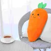 Kudde morot plysch fylld soffa kramande formad leksak sovande kast dekorekorativa plushies sovrum kontor anime söt