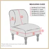 Housses de chaise couleur unie Spandex Accent sans bras couverture pour salon simple canapé housses nordique extensible chaises housse décor à la maison