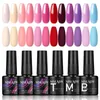 Kits d'art d'ongles Gel Polish Manucure Set Soak Off UV LED Vernis semi-permanent Top et Base Coat Design