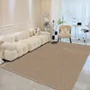 Carpets Retro Simple Large Area Light Luxury Living Room Sofa Rugs Cream Color Bedroom Cloakroom Decoration Polyester Floor Mat