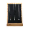 Jewelry Pouches Adjustable-Length Pendant Ing Wooden Board For Display Stand