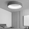 Kolye lambaları Modern LED Tavan Işık Armatürleri Yatak Odası Yuvarlak Yaşam Lambası Uzaktan Kumanda Çalışma Ofisi Dekorasyon Siyah Daire Aydınlatma