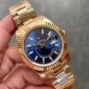 With original box Mens Watches Steel Automatic Movement Small Dial Sapphire Calendar 41mm gold Watch Stainless Sky dweller Wristwatches Montre De Luxe watchs 20239