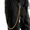 Брюки для брюк с кошелькой для брюк для брюк для брюк -брюк цепного байкерского кошелька для ключей к ключам. Fier22