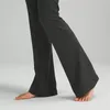 Flared ll Yoga Hosen Groove Lange Damen hohe Taille schlanker Bauchglotzhosen Zeigt Beine Yoga Fitn Net Nettofelle Farbe
