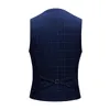 Męskie garnitury Blazers 2023 Wiosna najnowsze projekty płaszcza splotanki Tuxedos Blue Cacking for Men Dress Dress Wedding Groom Prom 3-częściowy