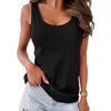 Women's Tanks Chic Lady Casual Solid Color Loose Tees Skin-touch Simple T-shirt Basic Shirts For Daily Wear