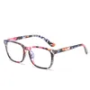 Lunettes de soleil cadres CZ carré Anti-lumière bleue lunettes cadre ordinateur lunettes pour femmes hommes optique lunettes mode