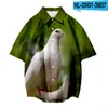 Men's Casual Shirts Peace Pigeon Print Short Sleeve Fishon Women T Shirt Unisex Blouses TopsMen's