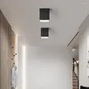 Kroonluchters Minimalistisch Noordse vierkante gangpad Corridor Licht Veranda Balkon Keuken Modern oppervlak gemonteerd LED Creatief plafond