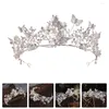 Bandanas Diadème Mariage De Mariée Strass Mariée Bandeau Coiffe Fleur Cheveux Baroque Cristal Casque Diamant Perle Vintage Anniversaire