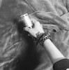 Choker Gothic Skull Collar Maijia Black Rivet Handband Dual Purpose Ring Punk Leather