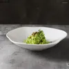 プレートセラミックパスタステーキプレート不規則形状ソリッドカラーテーブルウェアスナックデザート料理ホームキッチン料理野菜