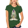 Camisetas masculinas Meditação de ioga Meditação Feminino Feminino 2023 T-shirt Sun Mandala