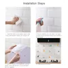 Wallpapers Cute Cartoon Stickers High Temperature And Oilproof Paste Self-Adhesive Foil Wallpaper Ceramic Tile Cabinet Kitchen Accessories