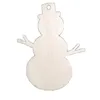 Decoraciones navideñas Copos de nieveDeerTree Colgantes de madera Adornos Fiesta Árbol de Navidad Regalos para niños 10PCS