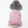 Hundkläder Floral Löst kläder Sling Vest Pet Jumpsuit Summer Princess Dress for Small Dogs Chihuahua Pyjamas Costume