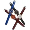 Наручные часы 2023, высококачественные кожаные синие кварцевые часы, мужские водонепроницаемые часы, деловые модные мужские часы с автоматической датой, Relogio Masc304y