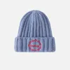 Boinas moda outono lã de inverno malha de tampa quente espessada chapéu de chapéu feminino Proteção para o ouvido feminino Chapeso à prova de doce