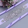 Wedding Sashes YouLaPan S26 Silver Bridesmaids Belt Bridal Belts And Womens Rhinestone For Black Formal Dresses Dress