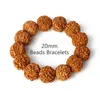 Brin Perlé Brins Original 20mm Vajra Bodhi Bracelets Hommes Nature Rudraksha Méditation Perle Pour Femmes Prière Bouddhisme Tibétain Bijoux