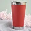 Şişe açıcı kaplamalı 16 oz soğuk bira bardağı paslanmaz çelik termos su kahve kupaları Çay Termal Tumblers 473ml