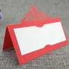 Cartes de voeux 50pcs Laser Coup Decoration de mariage Nom de la carte de table Place Party Faven 6Z SH873-50