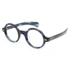 Men de lunettes optiques Round Capes de lune