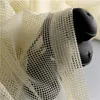 Cortina bege renda chique pula para sala de estar translucidus smple moderno tecido étnico net tecido vara
