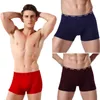 Underpants Men Boxer biancheria intima morbida maschio traspirante mutandine solide comode senza soluzione di continuità