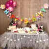 Party Decoration 1Set Birthday Banners Cartoon HAPPY Letter Garland Children Baby Colorful Gifts