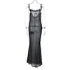 Casual Kleider Kleid Frauen Sommer Sexy Condole Gaze Perspektive 2023 Winter Zurück Lace-up Vestidos BLG3758