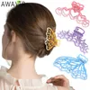 Haaraccessoires Women Barrettes Metal Klauw Clip klemmen Crab Hairgrip Kleurrijke legering Haarspeld Big Headband Girls ornamenten