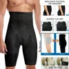 Intimo modellante da uomo Intimo da uomo Pantaloni di compressione Allenatore in vita Controllo della pancia Dimagrante Shapewear Slip boxer senza cuciture Boxer alti