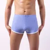 Mutande Uomo Sleep Bottoms Boxer Slip Slip Intimo a righe Calzoncillos Hombre Sleepwear Boxer Abbigliamento sportivo Mutandine gay Taglie forti