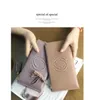 2023 Bags Outlet Online sale simple ultra-thin wallet tassel women's long zipper soft cowhide handbag leather clip new style