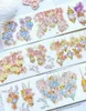 Wrap glassico Vintage Glazed Place Laser Gust Shiny Shiny Washi Piet per la creazione di adesivi decorativi per lo scrapbooking fai -da -te