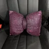 Coussins de siège de luxe voiture tête cou oreiller brillant étincelant strass Bling appui-tête taille prend en charge diamant lombaire repos dos