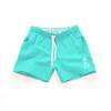 Shorts masculinos calças de praia de verão casual tipo pegajoso tipo material modelo número padrão de origem