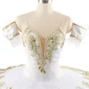 Stage Wear Design Professional Women Adult Performance Swan Lake White Ballet Tutu