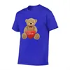 Męskie koszule I Love You Teddy Bear Blue Men Tshirts Mens Designer Fashion