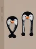 Berets Cartoon Animal Penguin Mascot Plush Warm Cap Hat Warmer Earflap Gorros