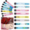 Bangle 8/12pcs PVC Travel kan handskrivas justerbart vattentätt säkerhetsigenkänningsarmband Rem Anti-Lost Wristband