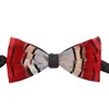 Bow Ties Fashion Wool Tie Men Neckties Handmade Feather Mens Cadeaux Skinny Coldy pour