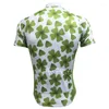 Racingjackor Hirbgod 2023 herrar cykelskjorta grön färsk blomma cykeltröja män kort ärm kläder utomhus cykel topp hi344